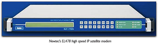 Newtecs EL478 high speed IP satellite modem