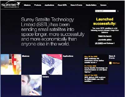 SSTL homepage