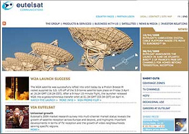 Eutelsat homepage