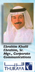 Ebrahim + Thuraya logo