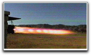 rocket engine test