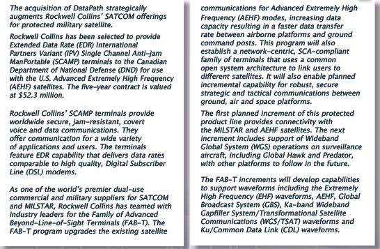 Rockwell Collins sidebar