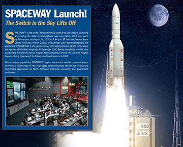 Spaceway 3 launch